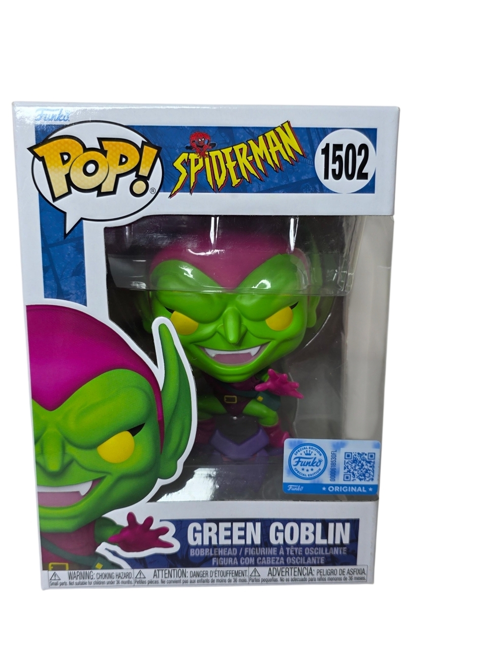Funko Pop! Marvel Spiderman Green Goblin Bobblehead Figurine New In Box